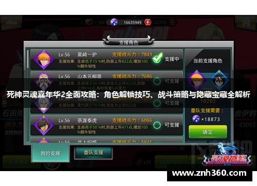 死神灵魂嘉年华2全面攻略：角色解锁技巧、战斗策略与隐藏宝藏全解析